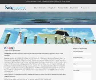 Bahamascharterflights.com(Bahamas Air Charter) Screenshot