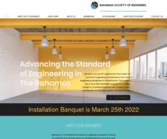 Bahamasengineers.org(Bahamas Society of Engineers) Screenshot