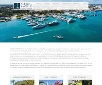 Bahamaslaw.com(Alexiou Knowles & Co) Screenshot