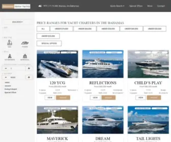 Bahamasmotoryachts.com(Bahamas Motor Yacht Charters) Screenshot