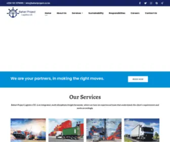 Bahariproject.co.ke(Bahari Project Logistics Ltd) Screenshot