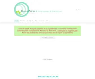 Baharpartou.com(Bahar Partou's Psychotherapy & Counselling) Screenshot