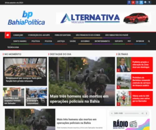 Bahiapolitica.com.br(Bahia política) Screenshot