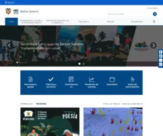 Bahiasolano-Choco.gov.co(Alcaldía Municipal de Bahía Solano) Screenshot