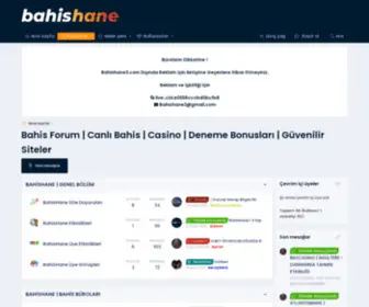 Bahishane3.com(Bahis Forum Siteleri) Screenshot