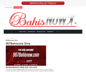 Bahisnow-Giris3.com Screenshot