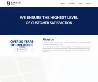 Bahmanigroup.com(More than 30 years in Dubai and UAE) Screenshot