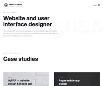 Bahmeddesigns.com(Freelance Web & UI Designer) Screenshot