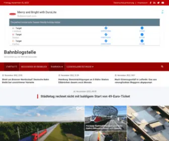 Bahnblogstelle.net(Startseite) Screenshot