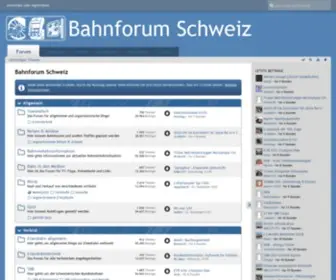 Bahnforum.ch(Bahnforum Schweiz) Screenshot