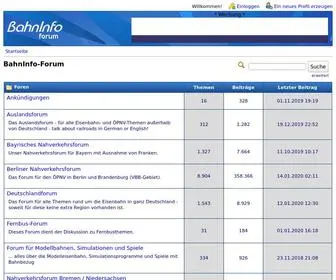 Bahninfo-Forum.de(Bahninfo Forum) Screenshot