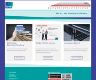 Bahnreisenforschung.de(Bahnreisenforschung der Ipsos GmbH) Screenshot