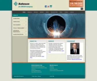 Bahnson.com(HVAC Systems &amp; Construction Management Service) Screenshot