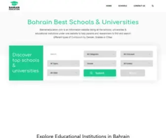 Bahraineducation.com(Explore Educational Institutions in Bahrain) Screenshot