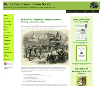 Bahs.org.uk(British Agricultural History Society) Screenshot