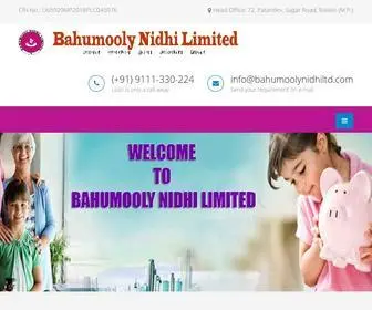 Bahumoolynidhiltd.com(Bahumooly Nidhi Limited) Screenshot