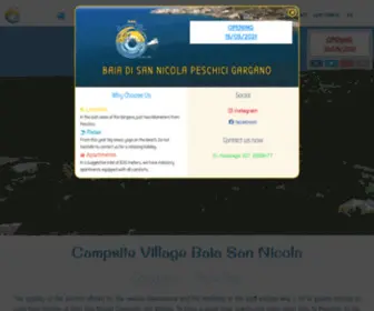 Baiasannicola.it(Camping Villaggio Baia San Nicola Peschici Gargano Puglia Italia) Screenshot