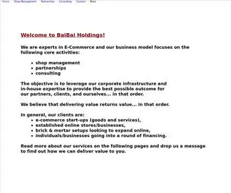 Baibaiholdings.com(Mysite) Screenshot