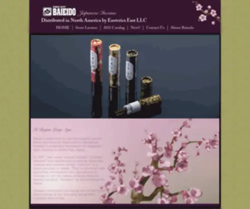 Baieido-Usa.com(Wholesale Baieido Incense) Screenshot