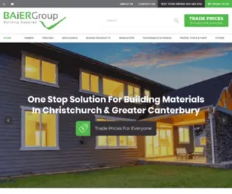 Baiergroup.co.nz(Building Supplies & Materials) Screenshot