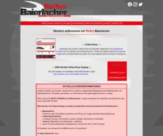 Baierlacher.com(Ihr Reifenhändler in Weilheim) Screenshot