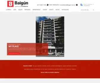 Baigun.com.ar(Baigun Operaciones Inmobiliarias) Screenshot