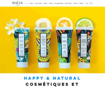 Baija.com(Happy & Natural Cosmétiques et Fragrances) Screenshot