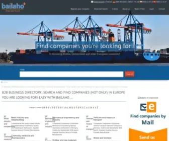 Bailaho.com(Find companies you are looking for (not only)) Screenshot