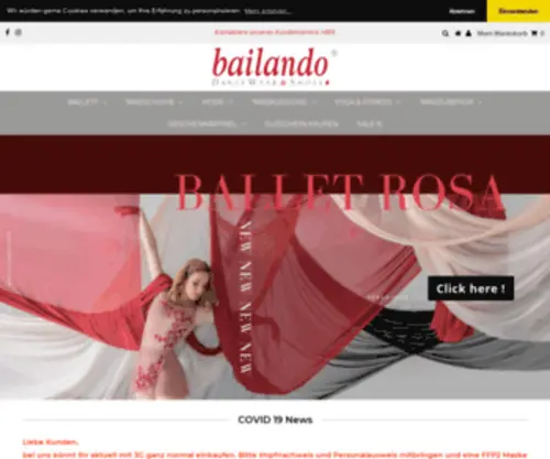 Bailando-Shop.de(Bailando DanceWear&Shoes) Screenshot