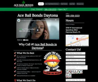 Bailbondsdaytonabeach.net(#1 Ace Bail Bonds 24/7 at 386) Screenshot