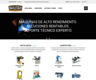 Baileigh.com.mx(Baileigh Industrial) Screenshot