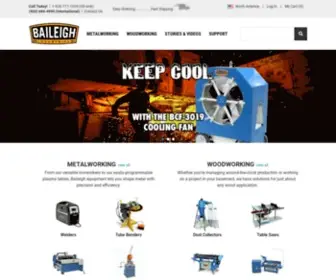 Baileighindustrial.com(Baileigh Industrial) Screenshot