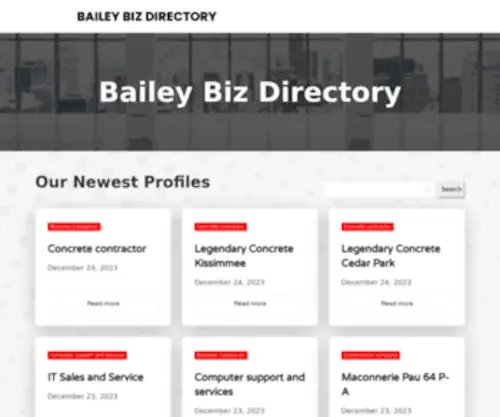 Baileybizdirectory.com(Local Business Directory) Screenshot