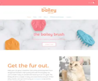 Baileycatco.com(Home of Bailey the Cat and The Bailey Brush) Screenshot