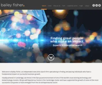 Baileyfisher.com(Executive search technology life sciences industrials Cambridge UK) Screenshot