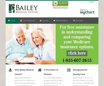 Baileymedicalcenter.com(Bailey Medical Center in Owasso) Screenshot