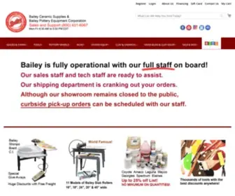 Baileypottery.com(Kilns) Screenshot