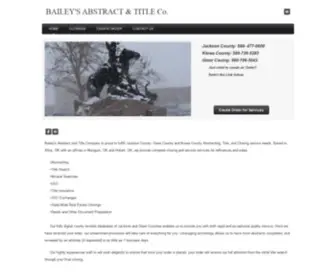 Baileysabstractandtitle.com(Bailey's Abstract and Title Company) Screenshot