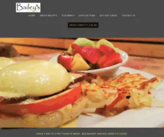 Baileysbreakfast.com(Bailey's Breakfast & Lunch) Screenshot