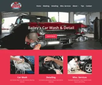 Baileyscarwashanddetailing.com(Bailey's Car Wash & Detailing) Screenshot