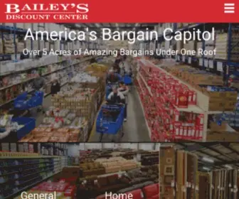 Baileysdiscountcenter.com(Bailey's Discount Center) Screenshot