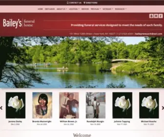 Baileysfuneralhomeny.com(Bailey's Funeral Home) Screenshot