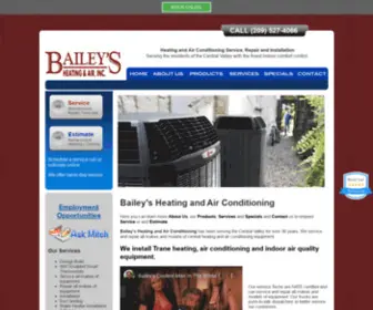 Baileysheatair.com(Bailey's Heating & Air) Screenshot