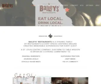 Baileysrestaurants.com(Baileys Restaurants) Screenshot