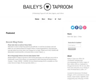 Baileystaproom.com(Bailey's Taproom) Screenshot