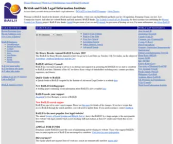 Bailii.org(British and Irish Legal Information Institute) Screenshot