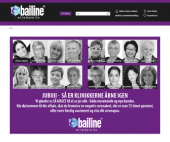 Bailine.dk(Effektiv elektrobehandling ved bailine) Screenshot