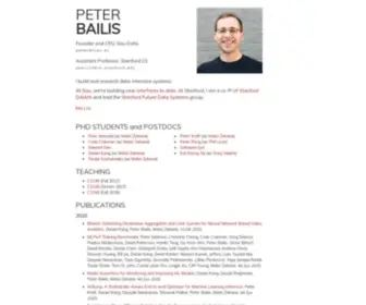 Bailis.org(Peter Bailis) Screenshot