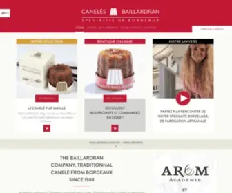 Baillardran.com(Canelé) Screenshot