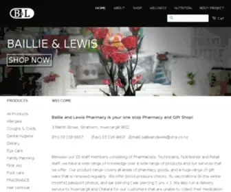 Baillieandlewis.co.nz(Baillie & Lewis Pharmacy) Screenshot